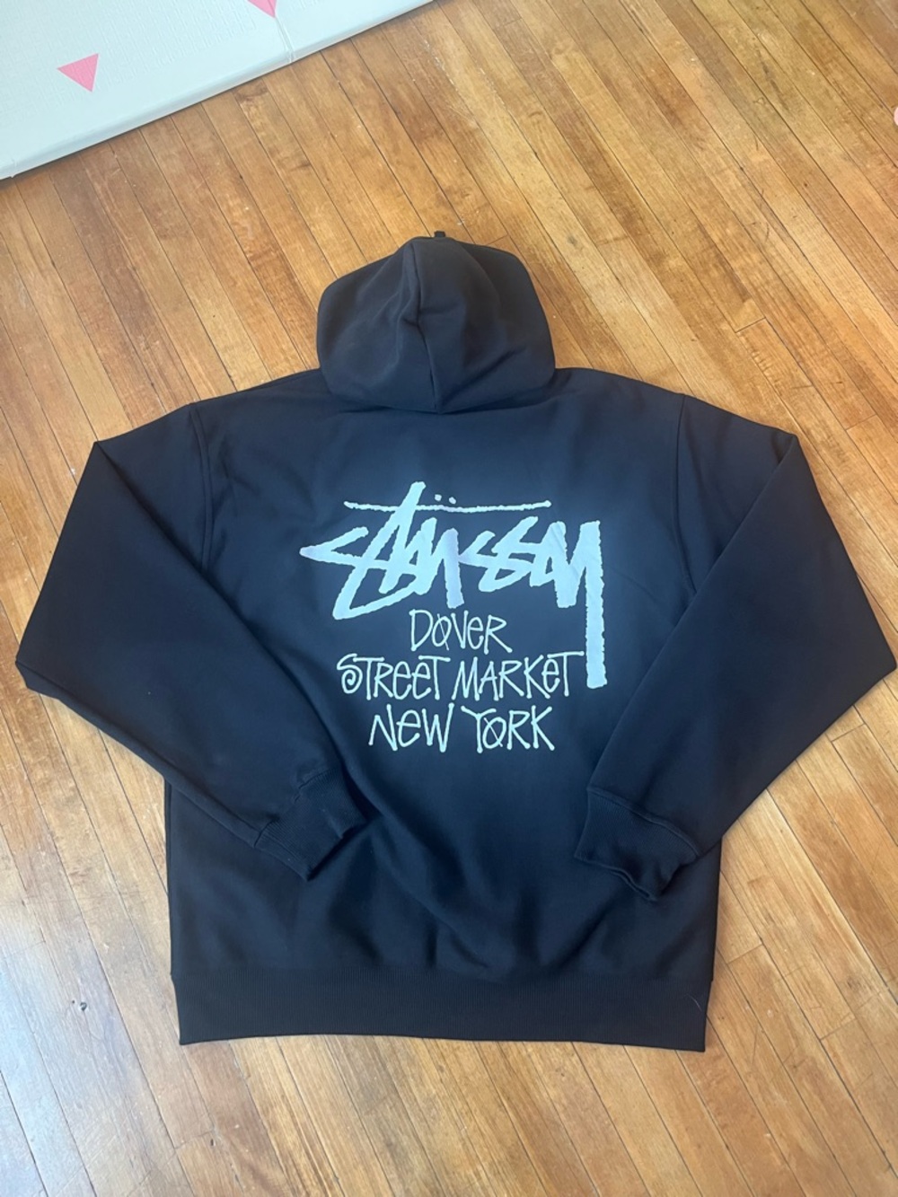 Stüssy x Dover Street Market New York Black Zip Up Hoodie